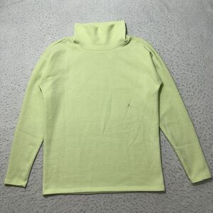 Ann Taylor LOFT Women's XS Lime Green Pullover Long Sleeve Mock Neck Sweater